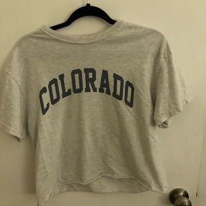J. Galt/ Brandy Melville Colorado crop tee